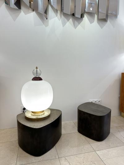 Brass and Murano Glass Lamp Italy 1990s