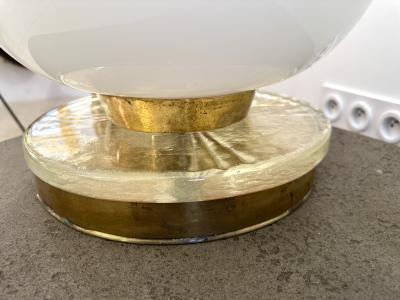 Brass and Murano Glass Lamp Italy 1990s