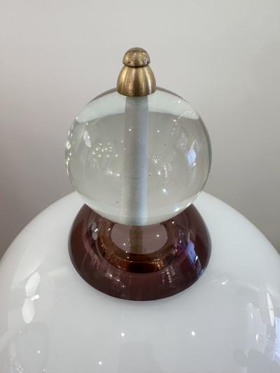 Brass and Murano Glass Lamp Italy 1990s