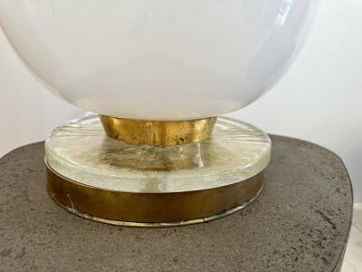 Brass and Murano Glass Lamp Italy 1990s
