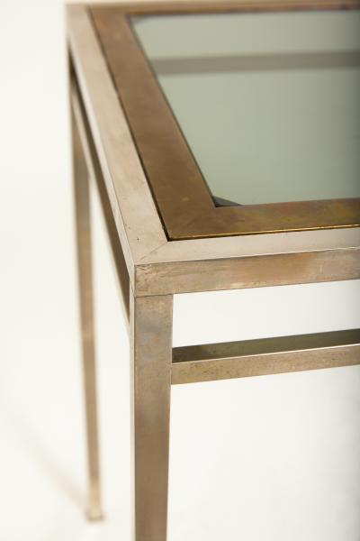 Brass and Nickel Side Table