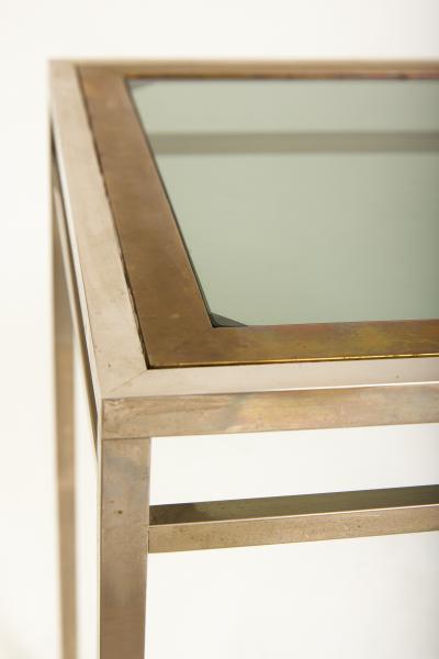Brass and Nickel Side Table