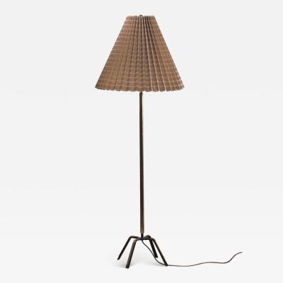 Brass floor lamp