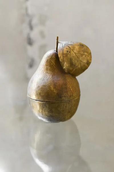 Brass large Pear Shaped Container Edizioni Molto