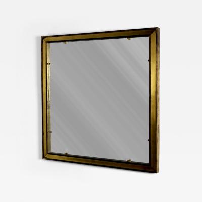 Brass square mirror 1960s 