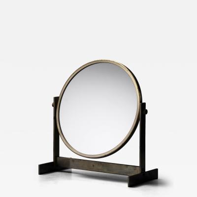 Brass vanity mirror