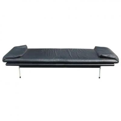 Brayton International Vintage Brayton International Black Leather Bench