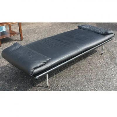 Brayton International Vintage Brayton International Black Leather Bench
