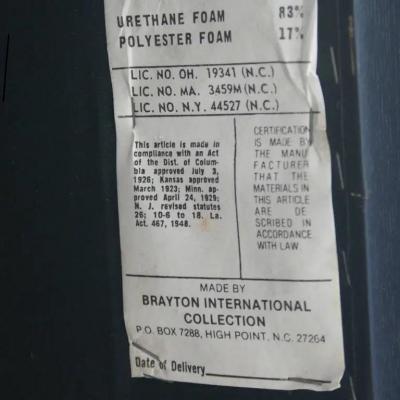 Brayton International Vintage Brayton International Black Leather Bench