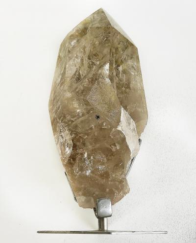 Brazilian Chlorite Garden Quartz Crystal Weighing 19lbs on Custom Made Stand