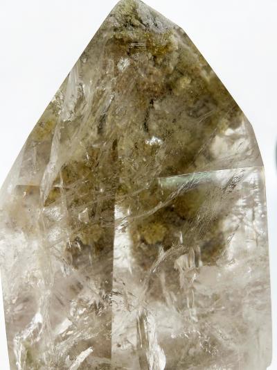 Brazilian Chlorite Garden Quartz Crystal Weighing 19lbs on Custom Made Stand