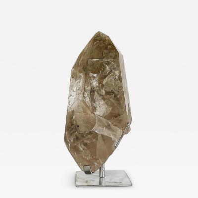Brazilian Chlorite Garden Quartz Crystal Weighing 19lbs on Custom Made Stand