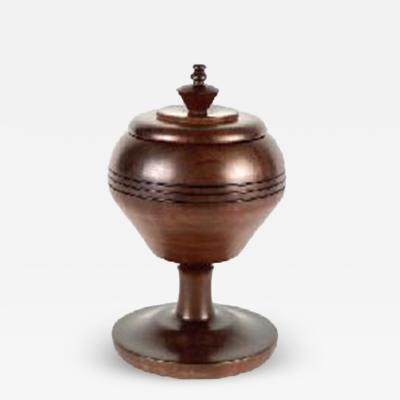 Brazilian Jacaranda Potiche with Lid 1