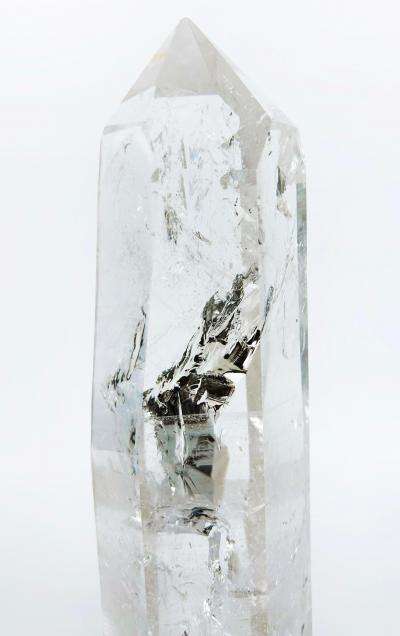 Brazilian Lemurian Seed Crystal Weighing 11 lbs Custom Made Stand