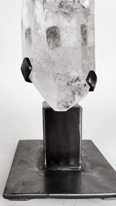 Brazilian Lemurian Seed Crystal Weighing 11 lbs Custom Made Stand