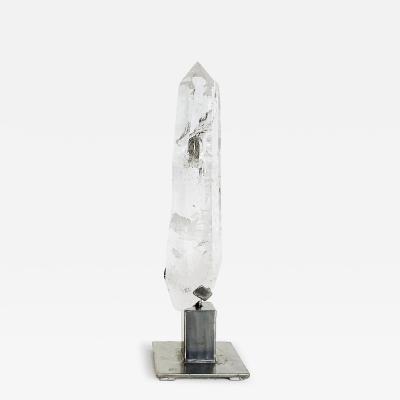 Brazilian Lemurian Seed Crystal Weighing 11 lbs Custom Made Stand