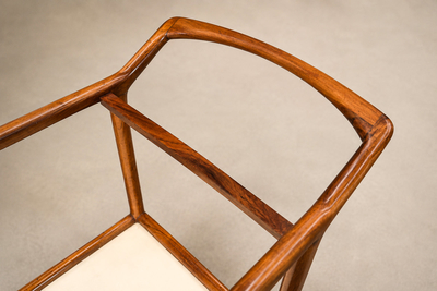 Brazilian Mid Century Modern Bar Cart in Cavi na Wood Brazil 1960s