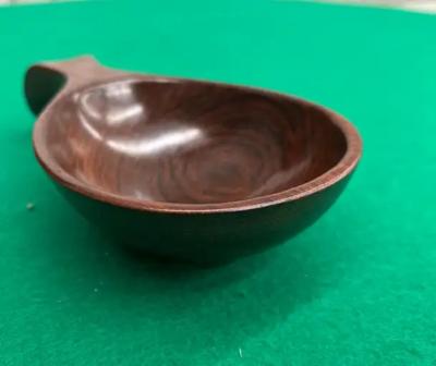 Brazilian Mid Century Modern Decorative Bowl in Hardwood by Tropic Art