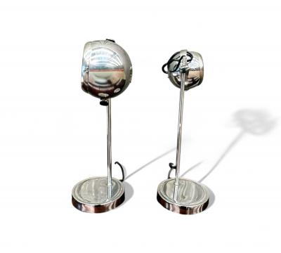 Brazilian Mid Century Modern Table Lamps Plated in Chrome Unknown 1960s