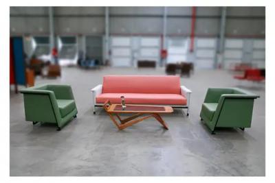 Brazilian Mid Century Pink Sofa Bed by Catalina S A c 1960s