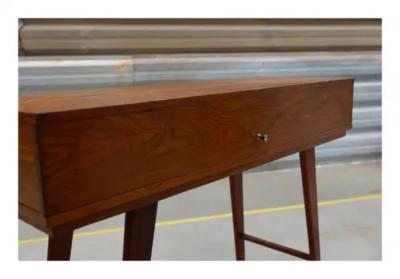 Brazilian Mid Century Sideboard in Hardwood with Front Opening Unknown 1960s