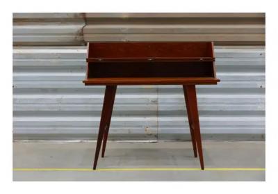 Brazilian Mid Century Sideboard in Hardwood with Front Opening Unknown 1960s