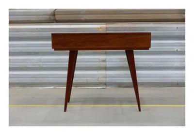 Brazilian Mid Century Sideboard in Hardwood with Front Opening Unknown 1960s