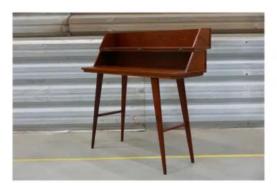 Brazilian Mid Century Sideboard in Hardwood with Front Opening Unknown 1960s