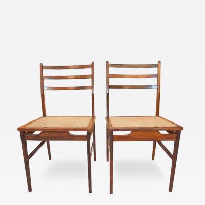 Brazilian Modern Chairs in Hardwood Cane by Alexandre Rapoport 1960s Brazil