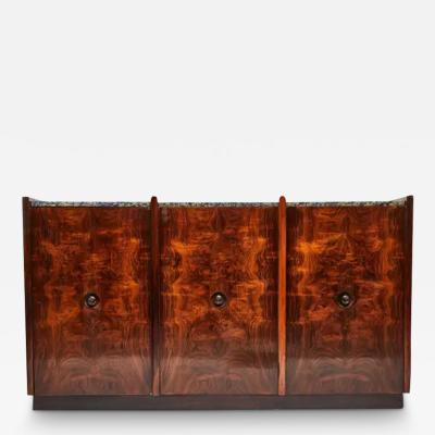 Brazilian Modern Credenza Divider in Hardwood Granite 1960s Brazil