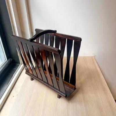 Brazilian Modern Magazine Rack in Hardwood Brazil 1960s