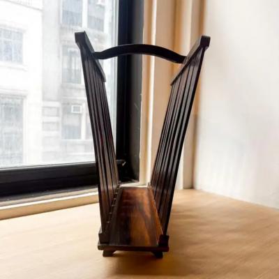 Brazilian Modern Magazine Rack in Hardwood Brazil 1960s