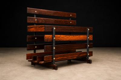 Brazilian Modern Magazine Rack in Rosewood Unknown 1960 s