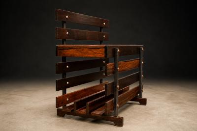 Brazilian Modern Magazine Rack in Rosewood Unknown 1960 s