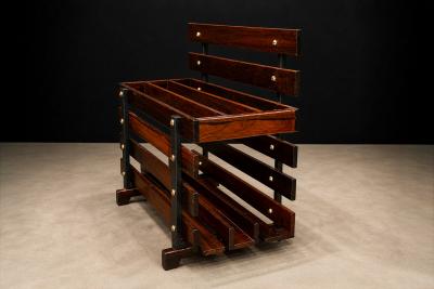 Brazilian Modern Magazine Rack in Rosewood Unknown 1960 s