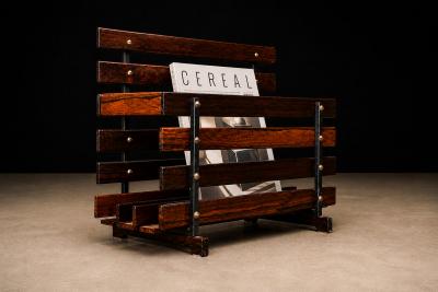 Brazilian Modern Magazine Rack in Rosewood Unknown 1960 s