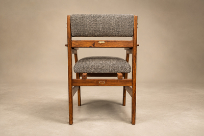 Brazilian Modern Pair of Armchairs in Cavi na Wood Performance Boucle Brazil