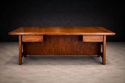 Brazilian Modern Rosewood Desk with Dual Drawers Brazil 1960s