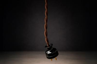 Brazilian Modern Sculptural Bamboo Form Floor Lamp in Gilded Brass Brazil