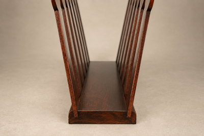 Brazilian Modern Sculptural Magazine Rack in Rosewood Brazil 1960s