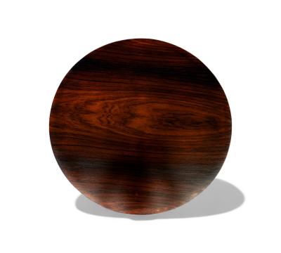 Brazilian Modern Sidetable in Rosewood Brass Feet Unknown 1950s