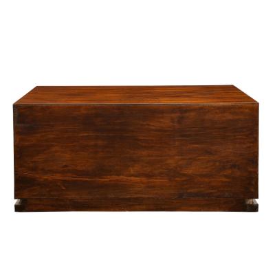 Brazilian Rosewood Low Chest of Drawers with Brass Handles 1960
