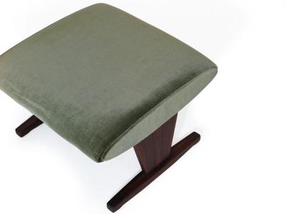 Brazilian Rosewood Ottoman or Stool