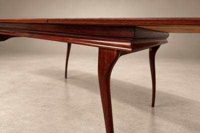 Brazilian Three Position Extendable Dining Table in Cavi na Hardwood Lot 151B