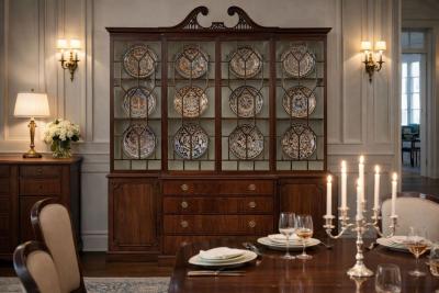 Breakfront Secretary Bookcase circa 1785