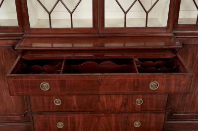 Breakfront Secretary Bookcase circa 1785