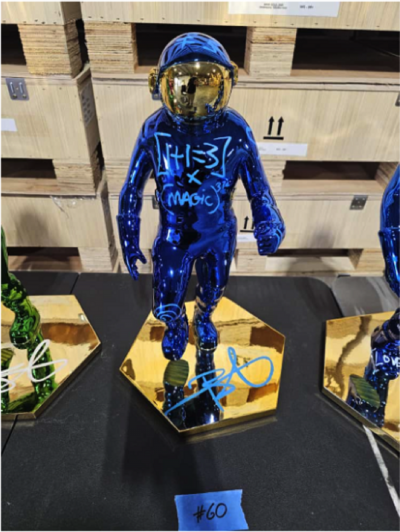 Brendan Murphy Balloon Spaceman blue 