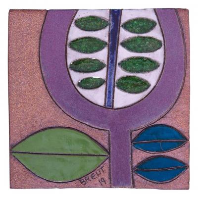 Brent Bennett Flower 1 Plaque by Brent J Bennett US 2019