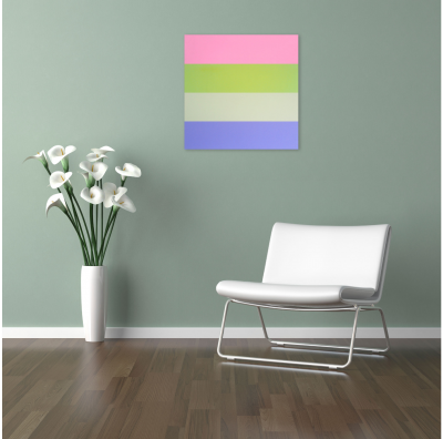 Brent Hallard Fruit Loop Abstract painting 2021