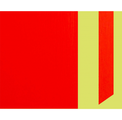 Brent Hallard Plum Yellow and Red Abstract painting 2014